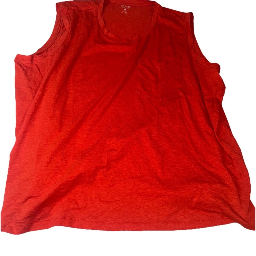 NWT Madewell Burnt Orange Tank Top 3X Shirt Organic Cotton